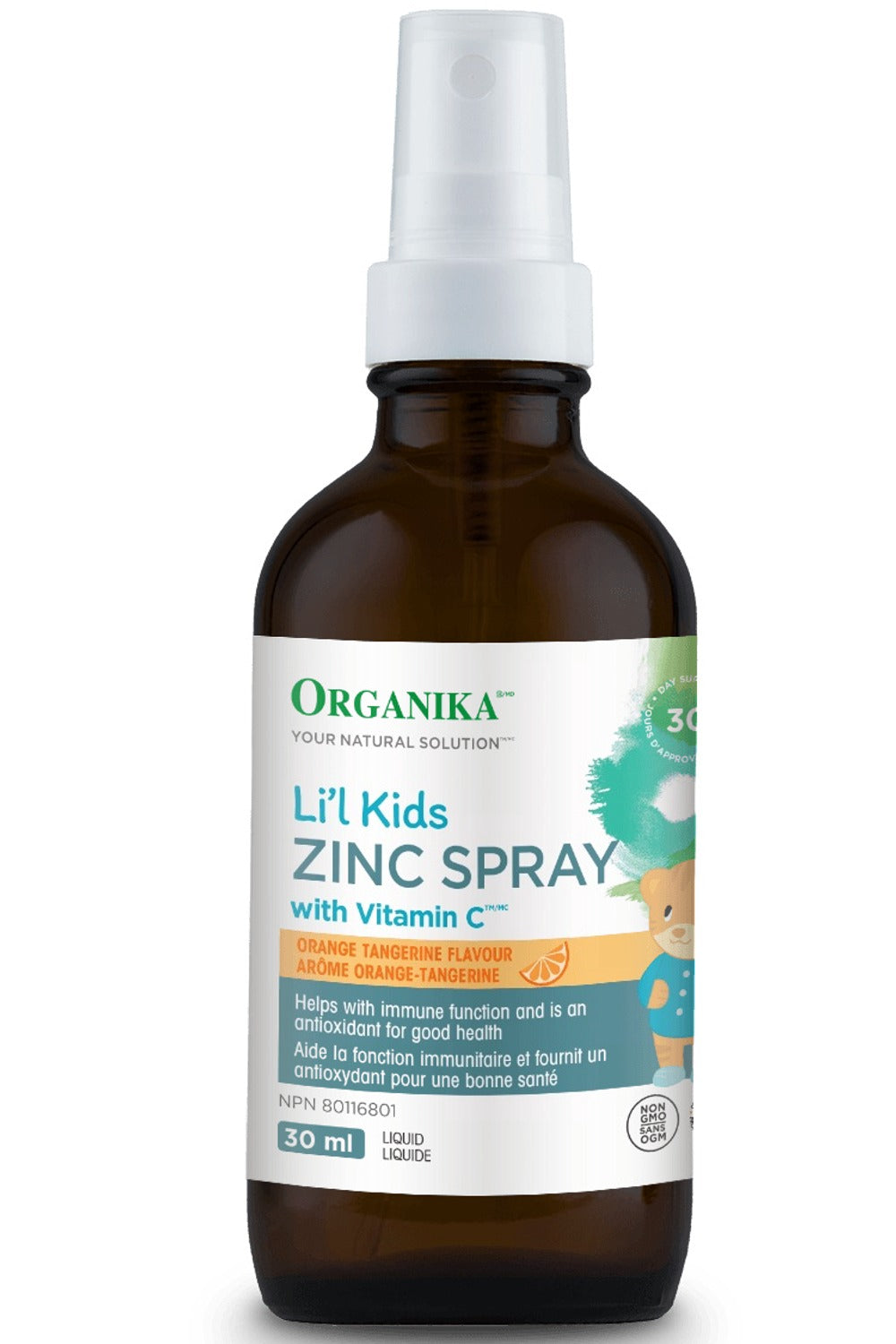 ORGANIKA Kids Zinc with Vit C Spray (Orange Tangerine- 30 ml)
