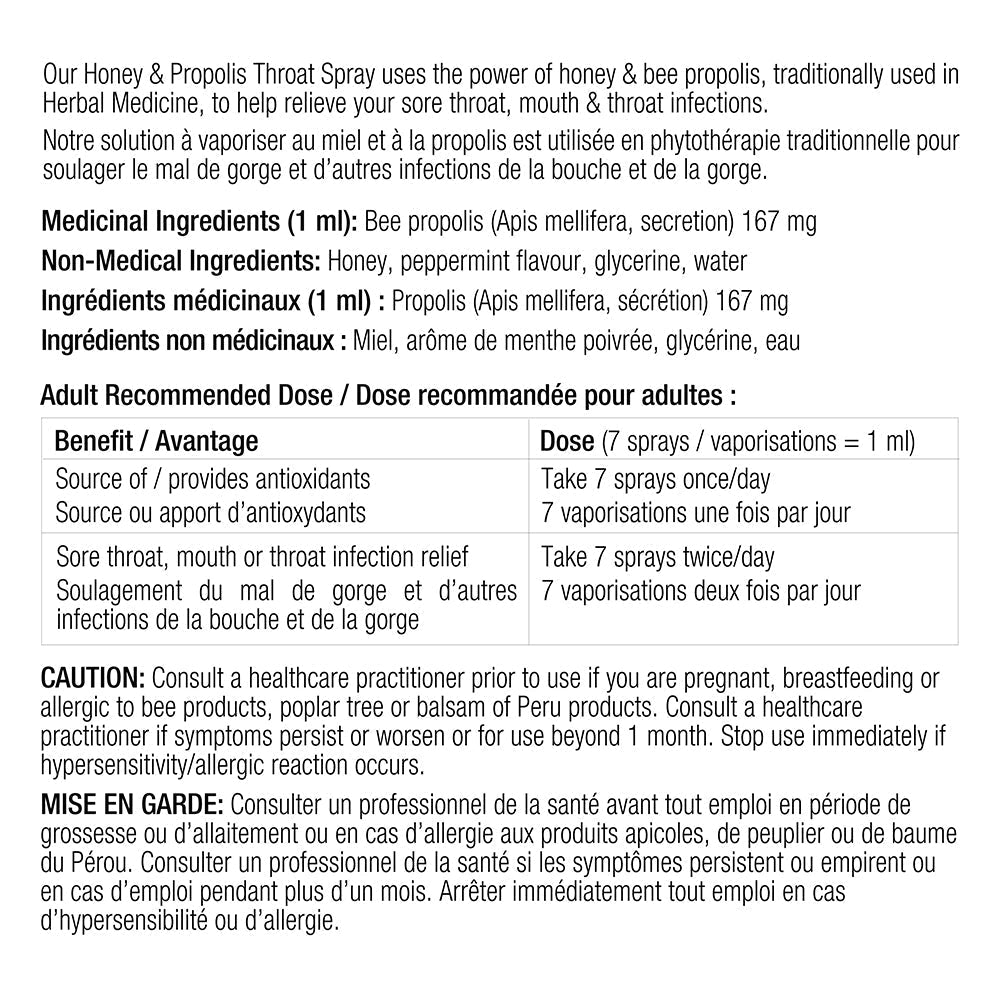 DUTCHMAN'S GOLD Honey and Propolis Throat Spray