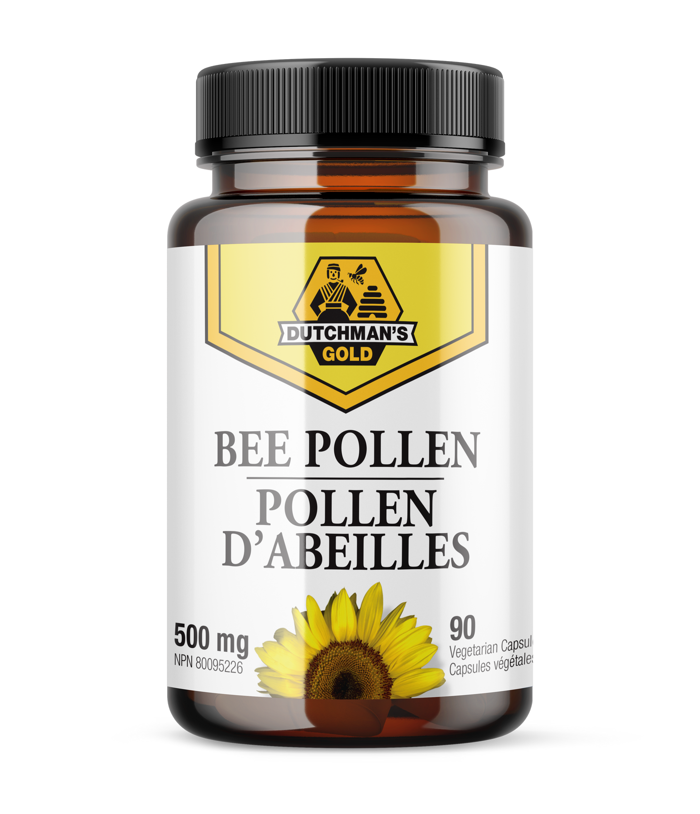 DUTCHMAN'S GOLD Bee Pollen (500 MG - 90 Capsules)