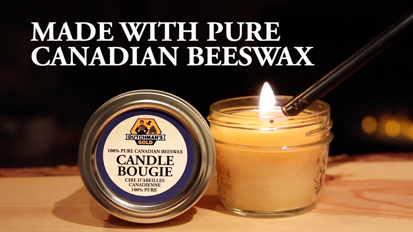 DUTCHMAN'S GOLD Beeswax Candle Mason Jar