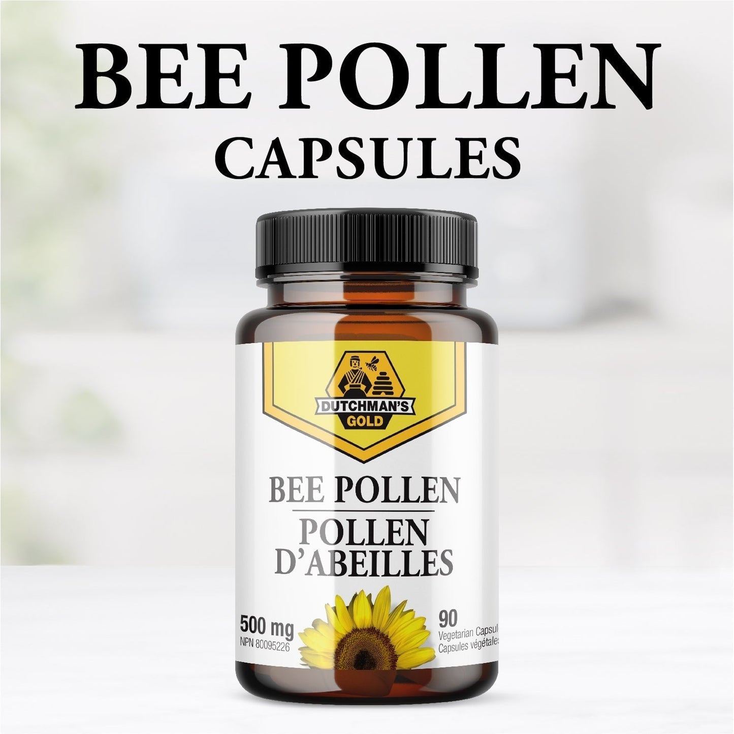 DUTCHMAN'S GOLD Bee Pollen (500 MG - 90 Capsules)