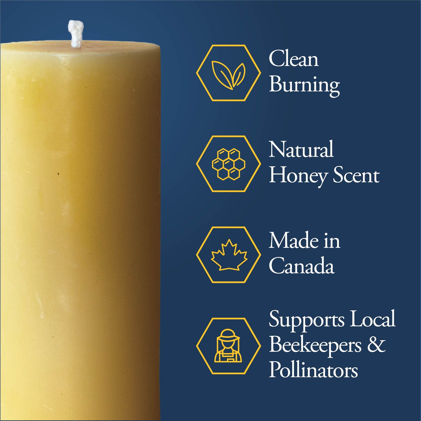 DUTCHMAN'S GOLD Beeswax Pillar