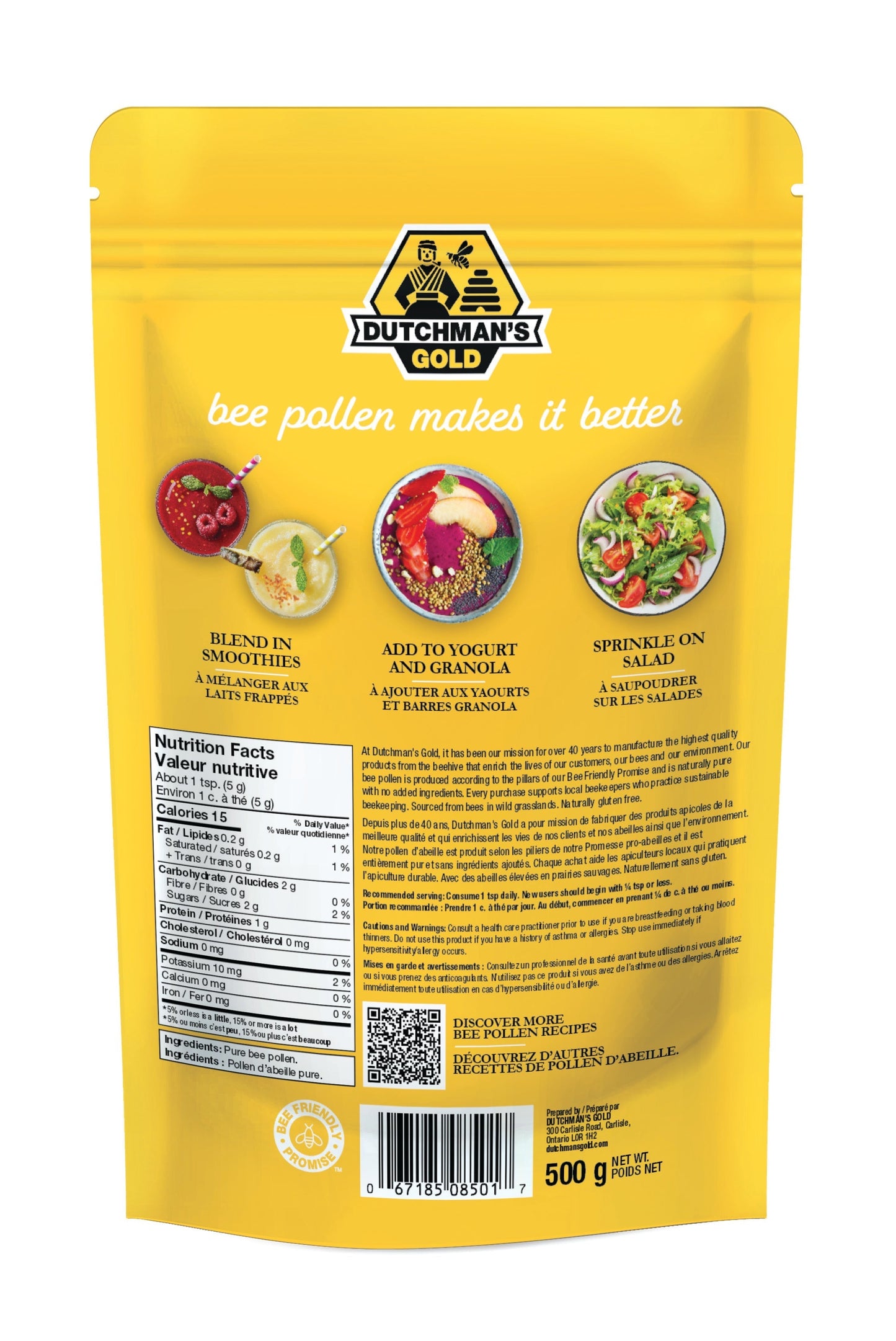 DUTCHMAN'S GOLD Bee Pollen Granules