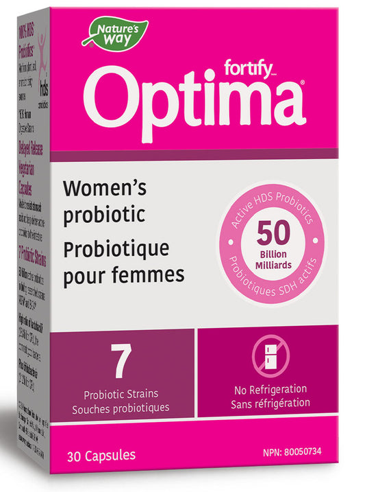 NATURE'S WAY Fortify Optima Women's 50 Billion (Shelf Stable - 30 veg caps)