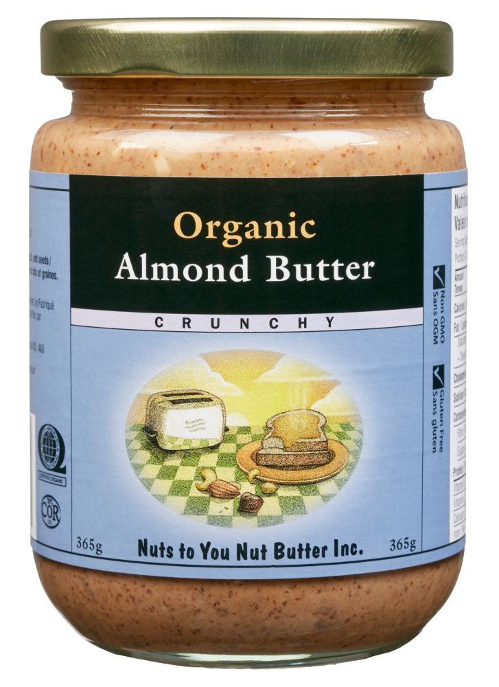 NUTS TO YOU Organic Almond Butter (Crunchy - 365 gr)