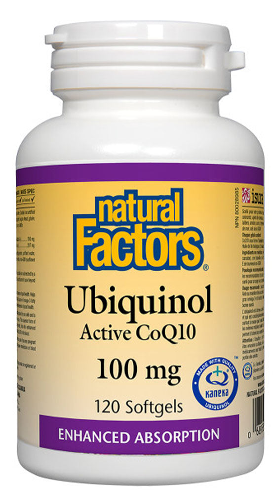 NATURAL FACTORS Ubiquinol CoQ10 (100 mg - 120 sgels)