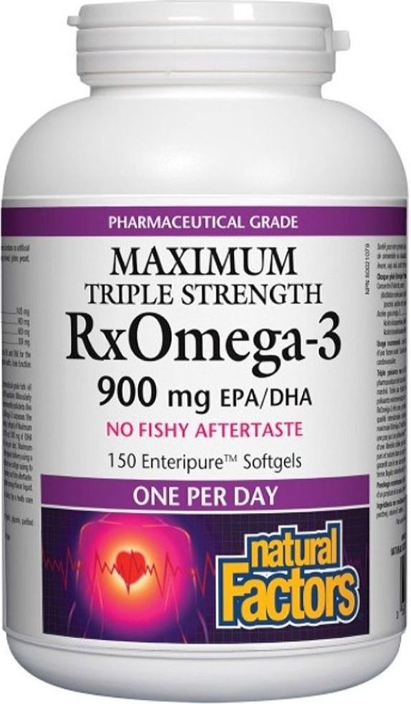 NATURAL FACTORS RxOmega-3 (900 mg - 150 sgels)