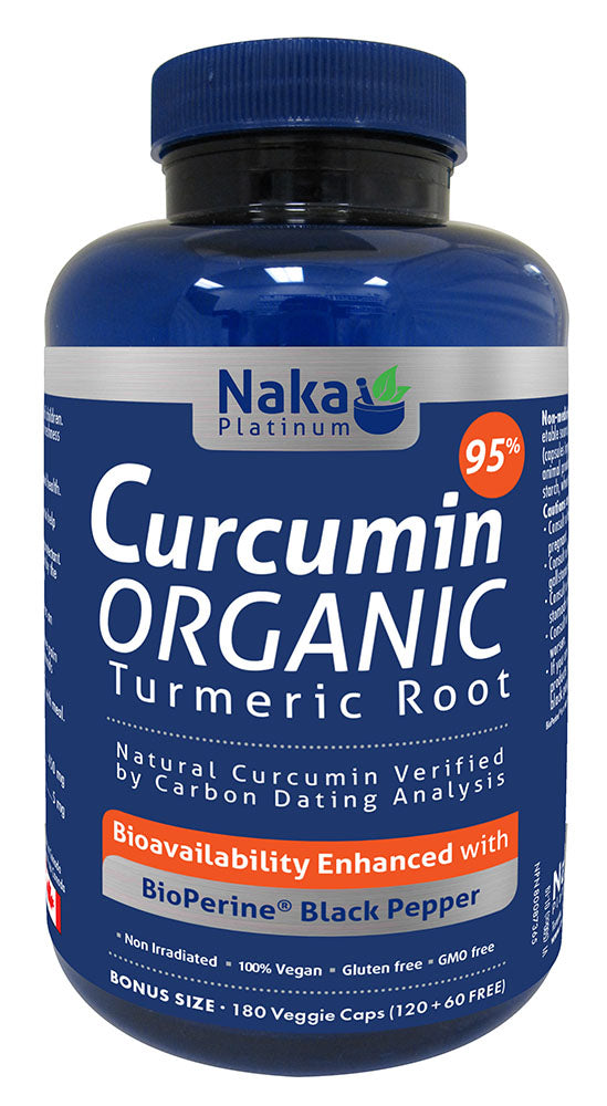 NAKA Platinum Curcumin Organic (180 veg caps)