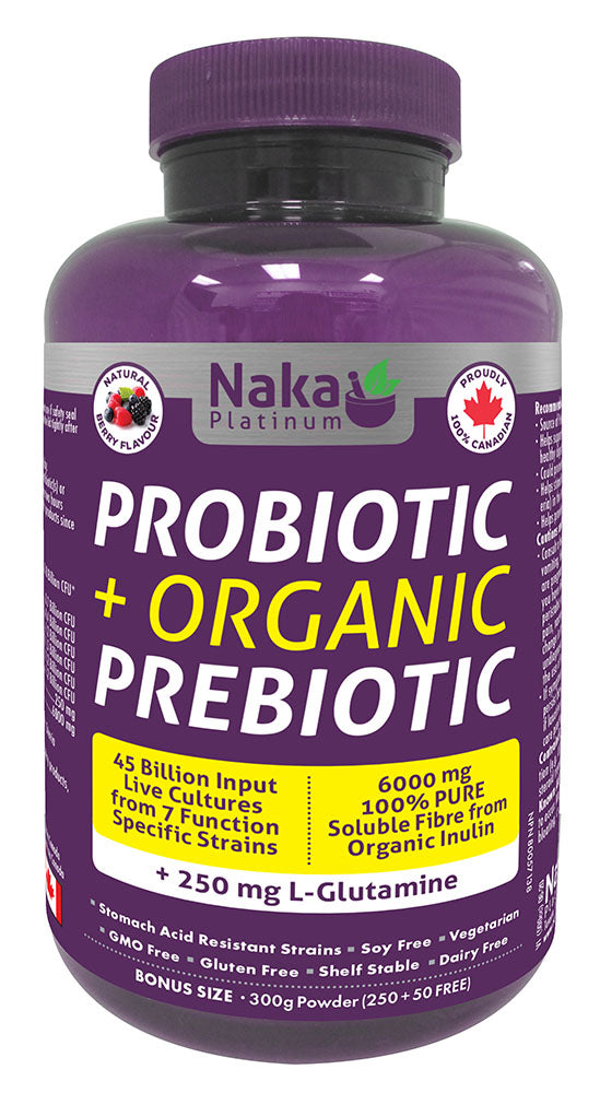 NAKA Platinum Probiotic + Organic Prebiotic Shelf Stable (Berry - 300 gr)