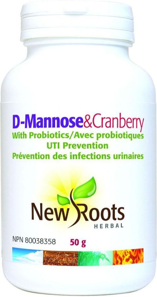 NEW ROOTS D-Mannose & Cranberry w/probiotics ( 50 gr )