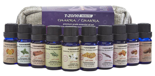 T-ZONE Health Chakra Essential Oils (10 x 10 ml)