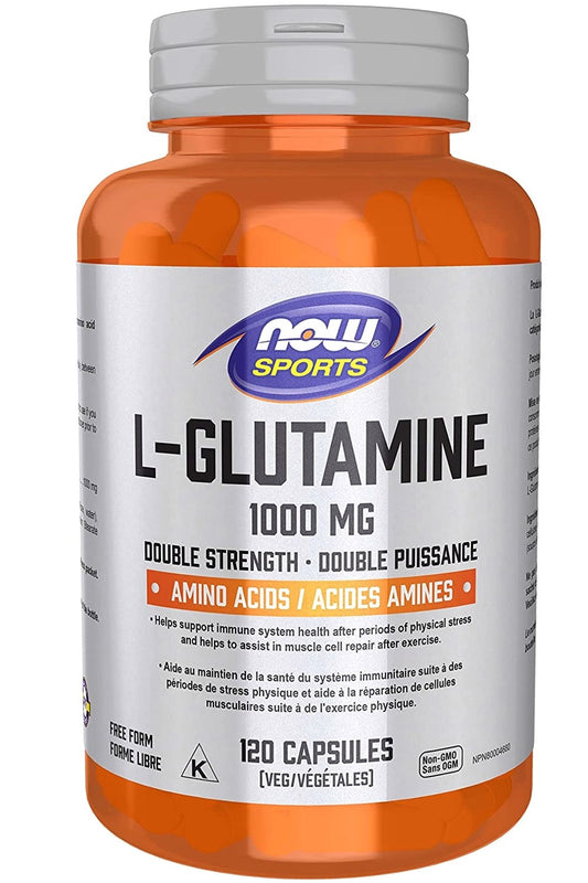 NOW SPORTS L-Glutamine (1000 mg - 120 caps)