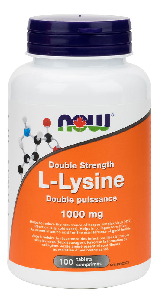 NOW L-Lysine Double Strenght (1000mg - 100 tabs)