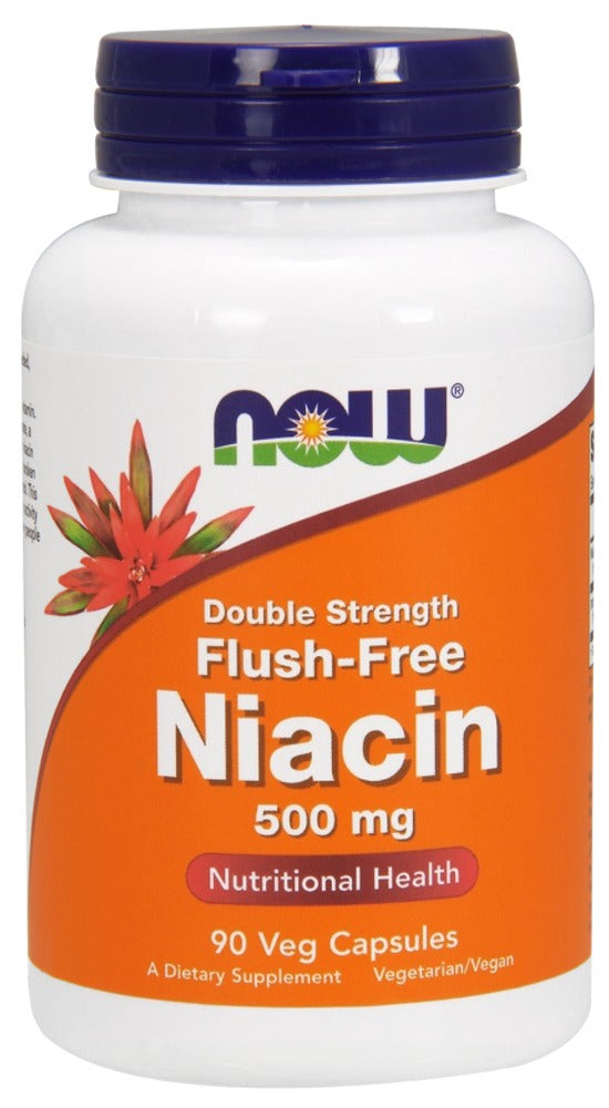 NOW Flush Free Niacin (500mg - 90 veg caps)