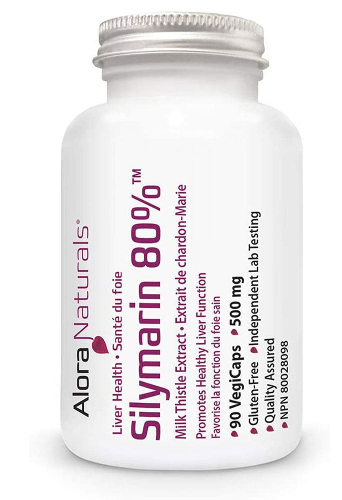 ALORA NATURALS Silymarin 80% (Milk Thistle) 515 mg - 90 vcap)